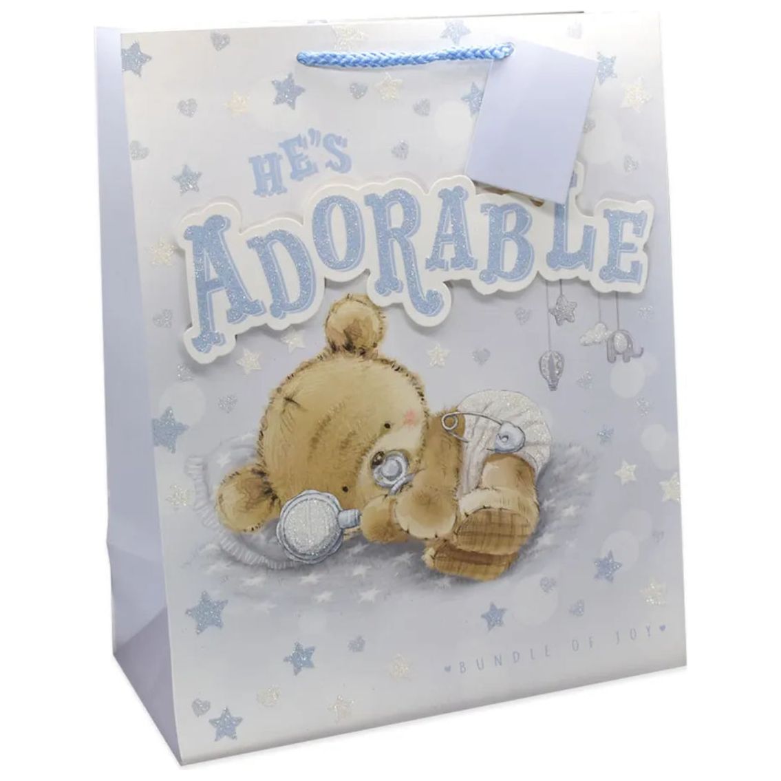 Wraptastic - Medium/Large/XLarge Gift Bag & Tag  Boy - Teddy Bear ADORABLE