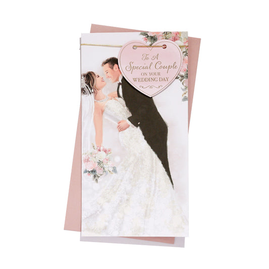 Wedding Day Card  Special Wishes On Your Wedding Day Made For Each Other  Bride & Groom Design